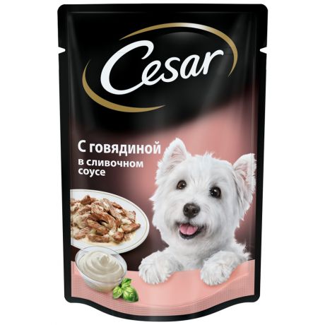 Корм для собак Cesar говядина в сливочном соусе 100г