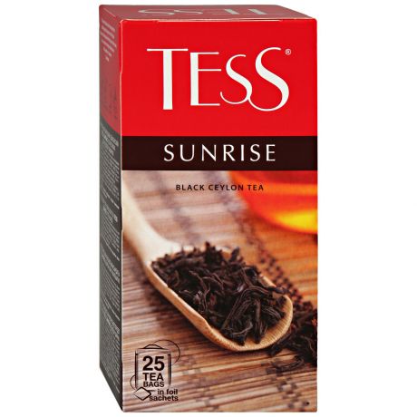 Чай Tess Sunrise черный 25 пакетиков по 1.8 г