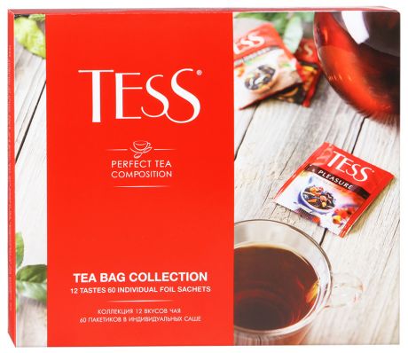 Чай Tess Perfect Tea Composition 12 вкусов по 5 пакетиков 103 г