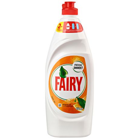 Средство для мытья посуды Fairy Апельсин и лимонник 650 мл