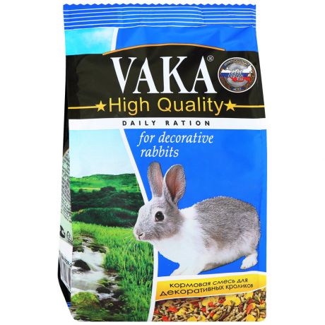 Кормовая смесь Вака для декоративных кроликов, High Quality 500г