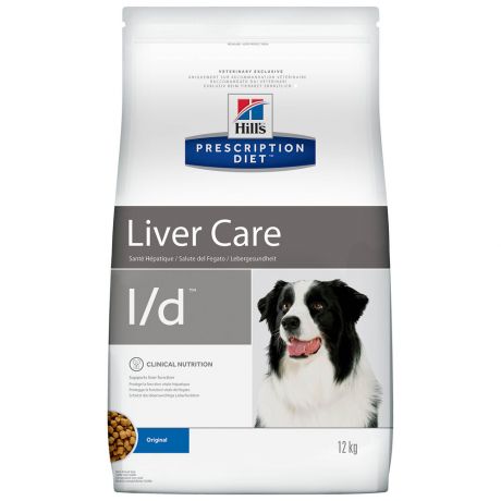 Сухой корм Hill's Prescription Diet l/d для собак, лечение заболеваний печени, 12 кг