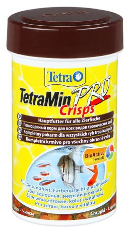 Корм для всех видов тропических рыб TetraMinPro чипсы 100мл