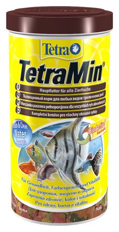 Корм TetraMin для тропических рыб хлопья 1000мл