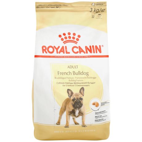 Сухой корм для взрослых собак Royal Canin French Bulldog породы французский бульдог 3кг