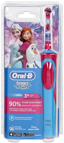 Электрическая зубная щетка детская Oral-B Frozen Stages Power D12.513K (тип 3709) с 3 лет