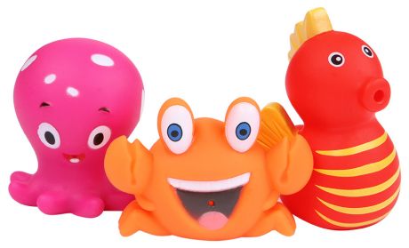 Игровой набор для ванны Курносики Обитатели морей (3 игрушки)