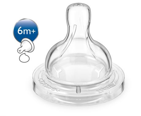 Соска Philips Avent серии Anti-colic для густых жидкостей SCF636/27 от 6 месяцев (2 штуки)