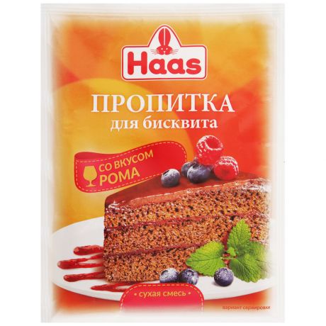 Пропитка Haas для бисквита со вкусом рома, 80г