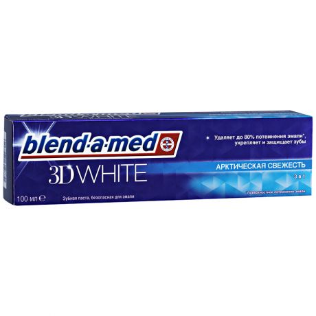 Зубная паста Blend-a-med 3D White Арктическая свежесть осветление эмали 100 мл