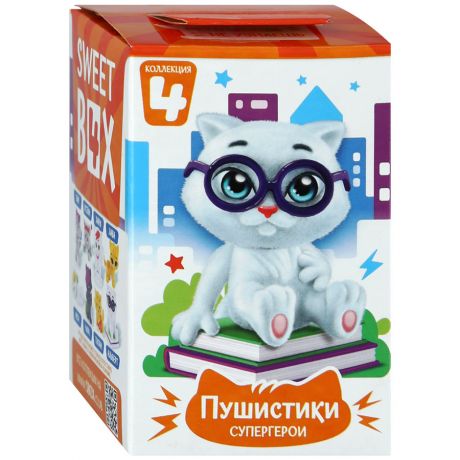 Мармелад Sweet Box Пушистики супергерои с игрушкой (коллекция 4), 10г