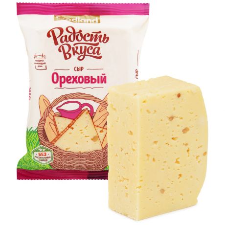Сыр полутвердый Радость вкуса Ореховый 45% 250 г
