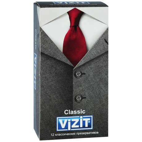 Презервативы Vizit Classic классические 12 штук