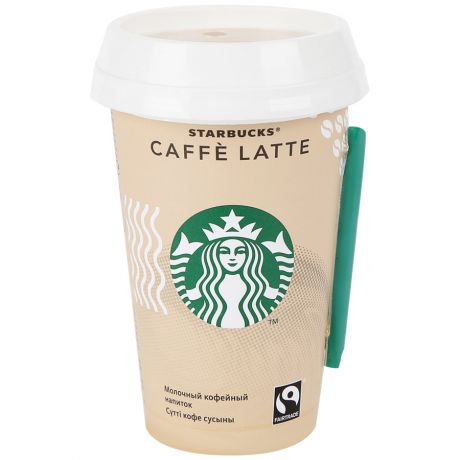 Напиток Caffe Latte Starbucks молочный кофейный 2.6% 220 мл