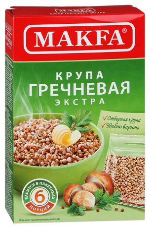 Крупа Гречневая Makfa экстра 400г (6п* 66,5г)