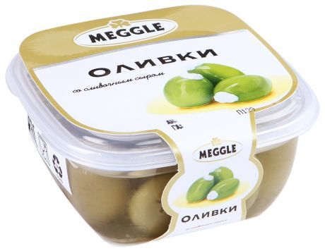 Оливки Meggle со сливочным сыром 230 г