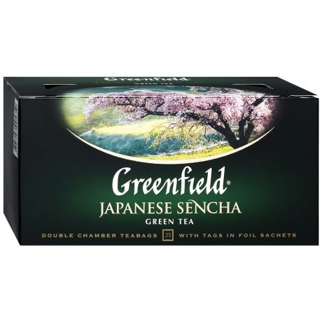 Чай Greenfield Japanese Sencha зеленый 25 пакетиков по 2 г