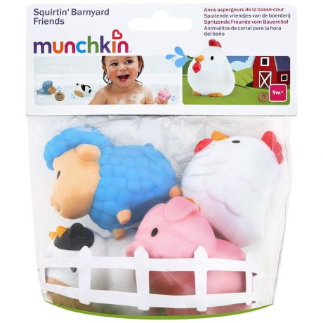 Игровой набор для ванны Munchkin Деревенские зверюшки (4 игрушки)
