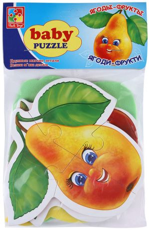 Пазл Фрукты Baby puzzle Vladi Toys мягкие 27х15 см (8 деталей)