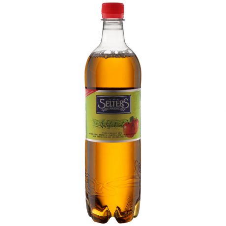 Напиток Selters Apfelschorle (Селтерс Апфельшорле) безалкогольный яблочный газированный 1л