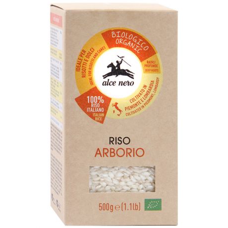 Рис Аlce Nero Arborio белый 500г