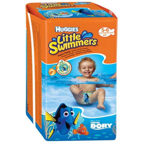 Подгузники-трусики для плавания Huggies Little Swimmers 5-6 (12-18 кг, 11 штук)