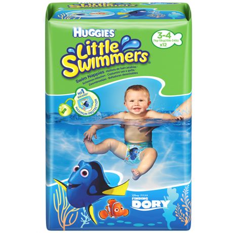 Подгузники-трусики для плавания Huggies Little Swimmers 3-4 (7-15 кг, 12 штук)