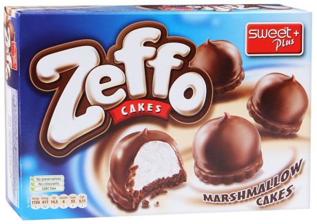 Пирожное Маршмеллоу Sweet Plus "Zeffo" в какао-молочной глазури 150г