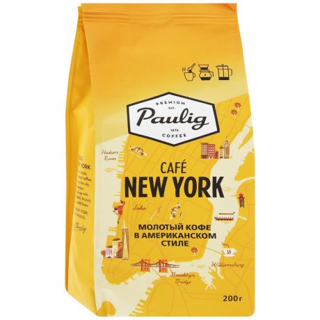 Кофе Paulig Cafe New York молотый 200 г