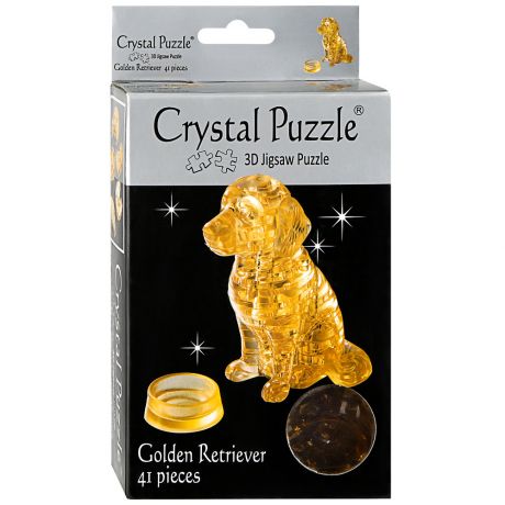 Пазл-головоломка Лабрадор Crystal Puzzle 3D 9 см (41 деталь)