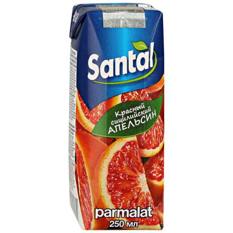 Сокосодержащий напиток Santal Красный сицилийский апельсин 250мл