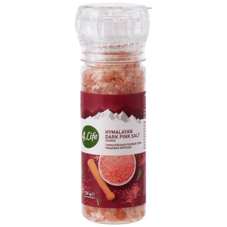 Соль 4Life пищевая гималайская розовая крупная 150г