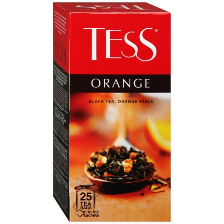 Чай Tess Orange черный с ароматом апельсина 25 пакетиков по 1.5 г