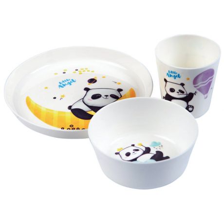 Набор детской посуды Little Angel Bears (тарелка, миска, стакан)