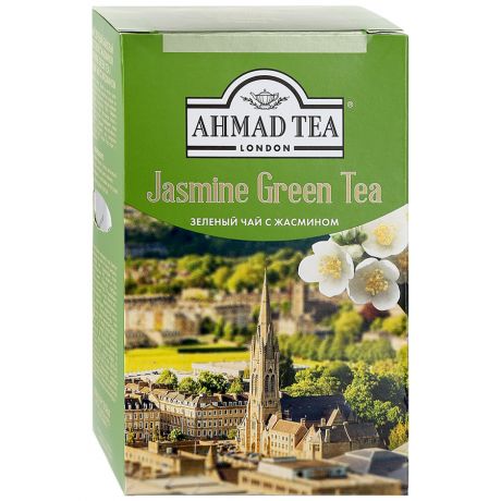 Чай Ahmad Tea Jasmine Green Tea зеленый листовой с жасмином 100 г