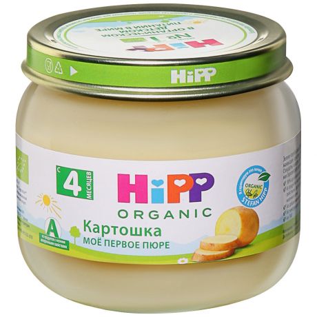 Пюре Hipp Organic с картошкой без сахара с 4 месяцев 80 г