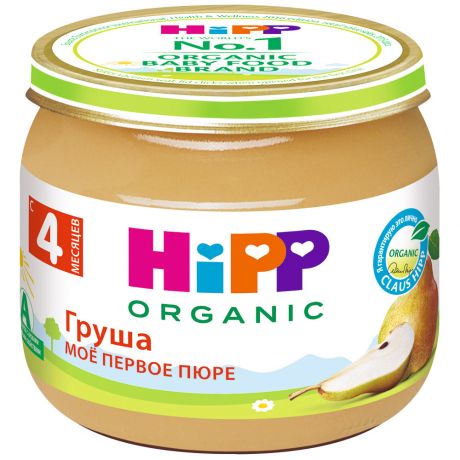 Пюре Hipp Organic Мое первое пюре с грушей без сахара с 4 месяцев 80 г