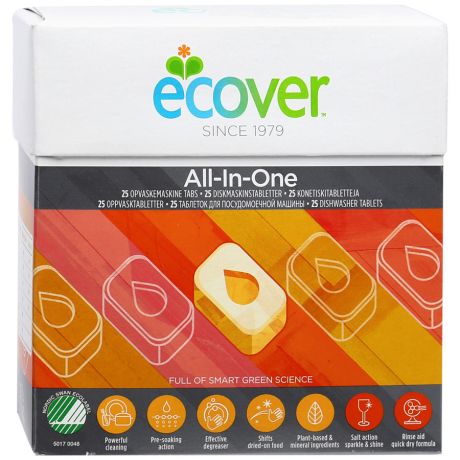 Таблетки для посудомоечной машины Ecover 3 в 1 500 г