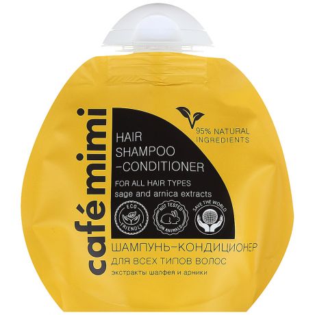 Шампунь-кондиционер для волос Cafemimi 2В1 "Для всех типов кожи" 100мл