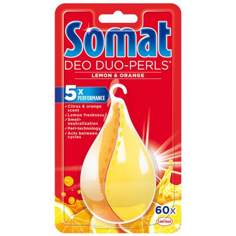 Освежитель для посудомоечных машин Somat Лимон апельсин 17 г
