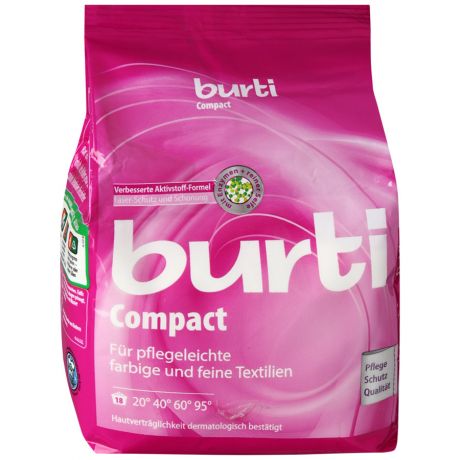 Стиральный порошок для цветного и тонкого белья Burti Compact 893 г