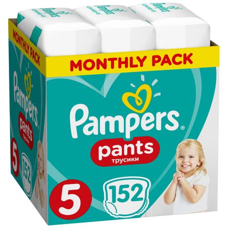 Подгузники-трусики Pampers Pants Junior (12-17 кг, 152 штуки)