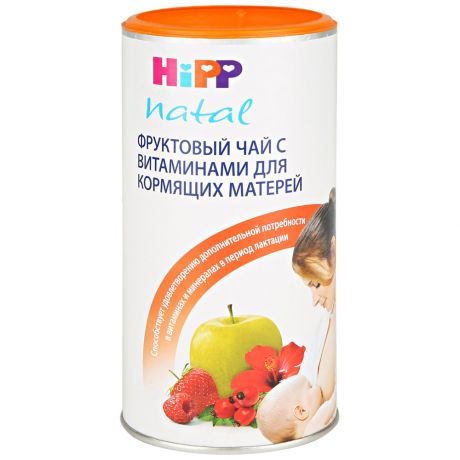 Чай Hipp Natal фруктовый с витаминами для кормящих матерей 200 г