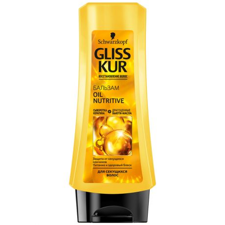 Бальзам Gliss Kur "OIL Nutritive" для длинных секущихся волос 200мл