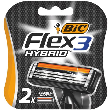 Сменные кассеты BIC Flex 3 Hybrid, 2 шт