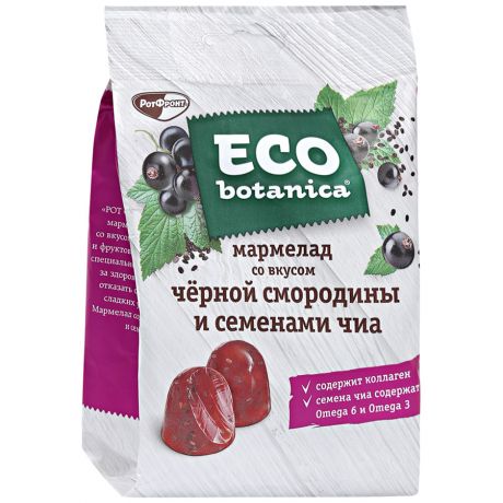 Мармелад Eco-botanica со вкусом черной смородины и семенами Чиа 200г