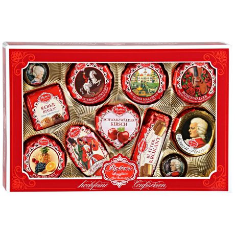 Конфеты Reber Mozart шоколадные подарочный набор, 380г