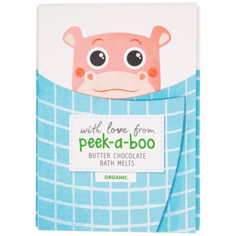 Масло Peek-a-boo органическое тающее детское для ванны "Шоколад", 80г