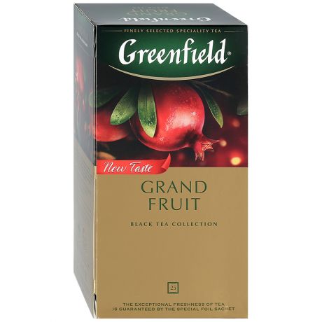 Чай Greenfield Grand Fruit черный с ароматом граната 25 пакетиков по 1.5 г