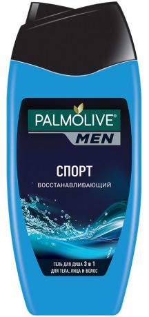 Гель для душа 3 в 1 Palmolive MEN Спорт Восстанавливающий мужской, для тела, лица и волос, 250мл